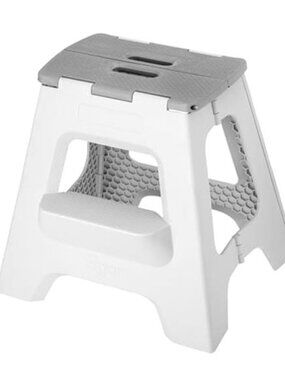Vigar Compact Step Stool Foldable, 16-inch Two-Step Stools for Adults up to 330